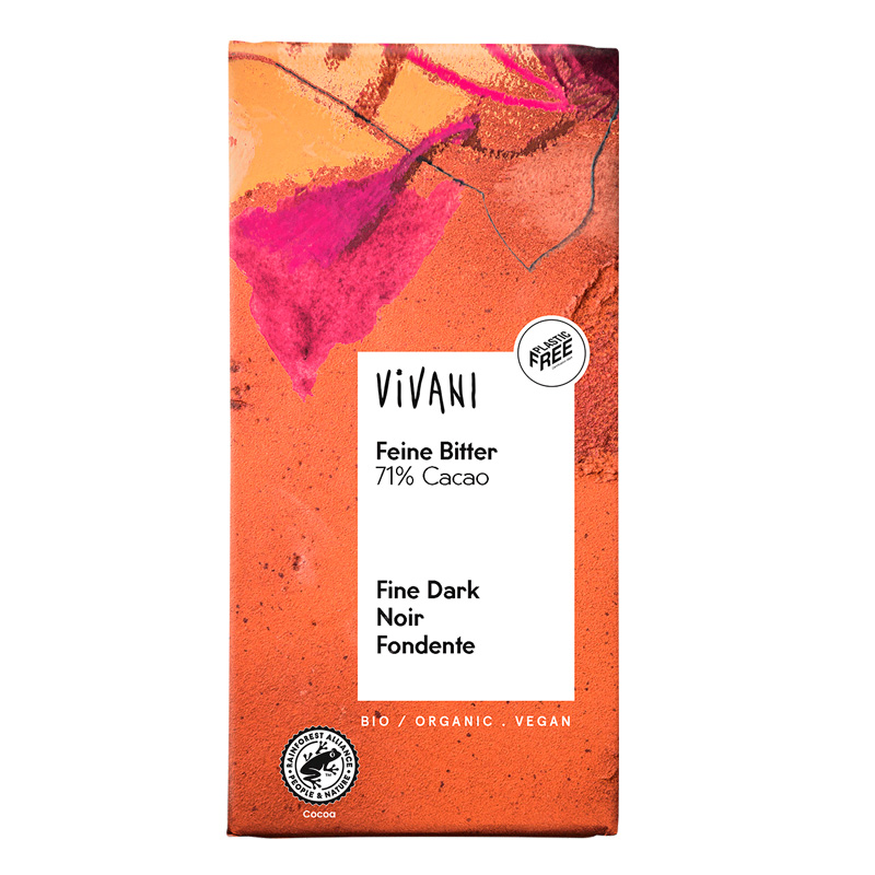 Vivani 71% kakao 100g i gruppen Råvaror & Dryck / Godis & Choklad / Choklad & Bars hos Rawfoodshop Scandinavia AB (VIV0948760941)