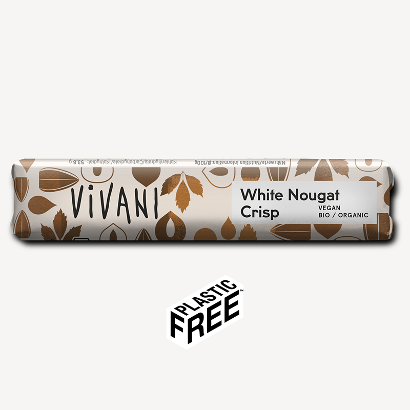 Vivani - Vit Rismjölks Nougat 35g i gruppen Råvaror & Dryck / Godis & Choklad / Choklad & Bars hos Rawfoodshop Scandinavia AB (VIV54378599)