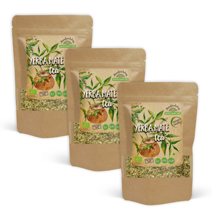 Yerba Mate Te EKO 100g x 3 paket i gruppen Råvaror & Dryck / Drycker / Teer hos Rawfoodshop Scandinavia AB (YMT10-SET3)