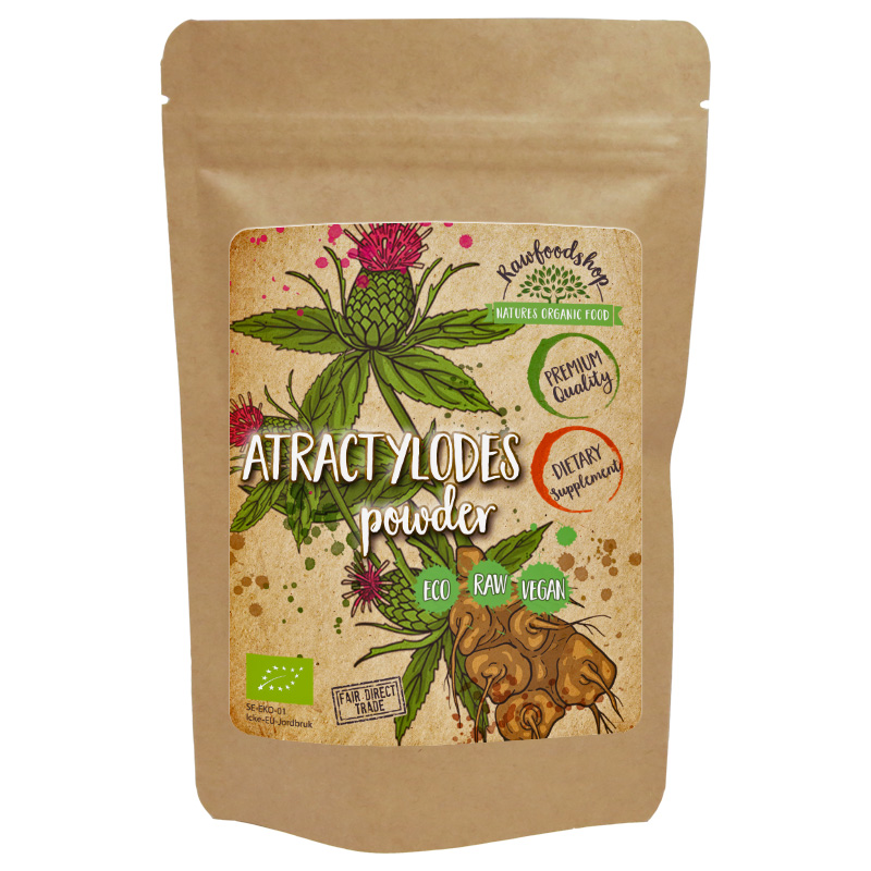 Atractylodespulver EKO 100g i gruppen Hälsa / Örter, Alger & Svampar / Örter hos Rawfoodshop Scandinavia AB (ZFN0214-100)