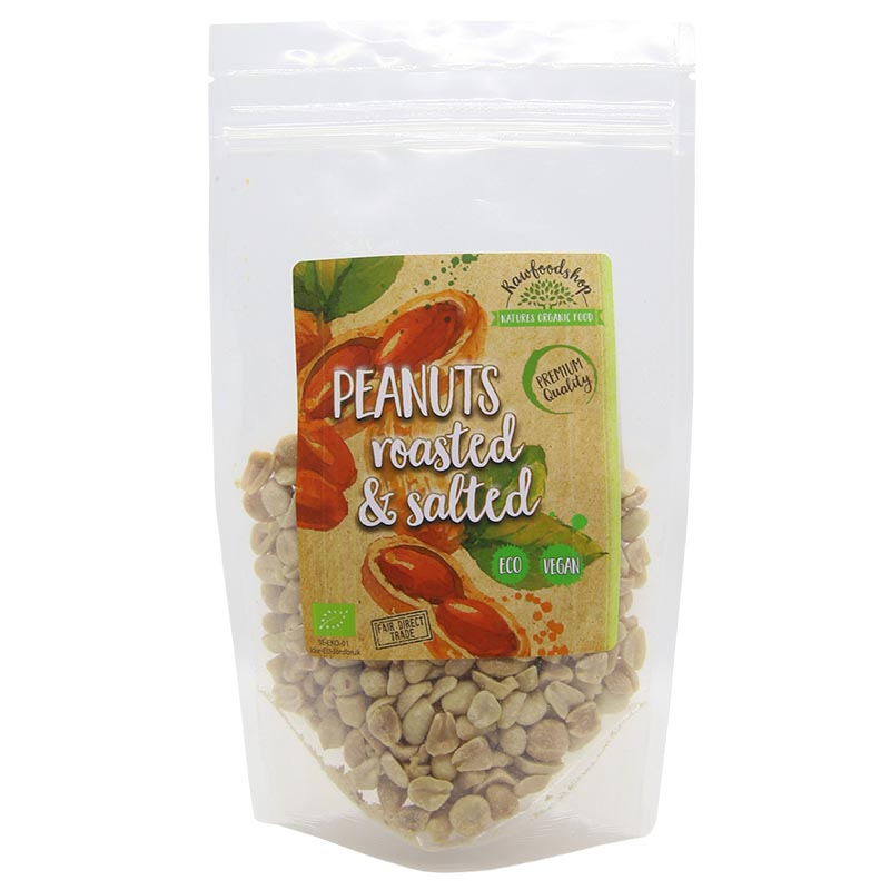 Jordnötter rostade & saltade EKO 200g i gruppen Råvaror & Dryck / Nötter / Jordnötter hos Rawfoodshop Scandinavia AB (ZFN0261-2)