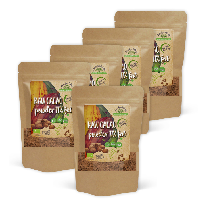 Kakaopulver 11% RAW EKO 1kg x 5 paket i gruppen Råvaror & Dryck / Bakning / Kakaoprodukter hos Rawfoodshop Scandinavia AB (ZFN02648-SET5)