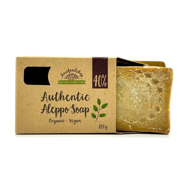 Aleppotvål Lagerbärsolja 40% 200g
