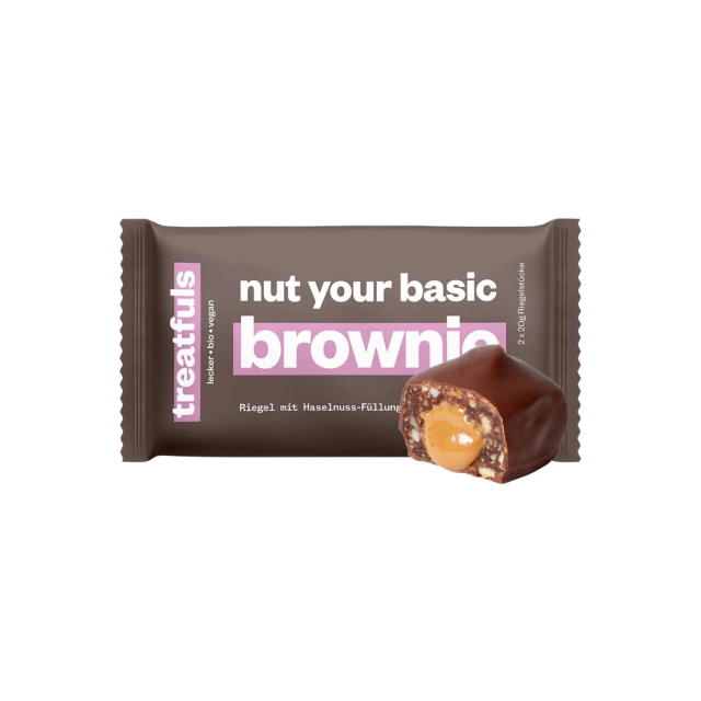 Mörk Brownie med Hasselnötsfyllning EKO 2x20g