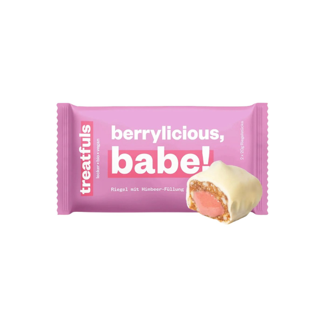 Vit Chokladbar med Hallon EKO 2x20g