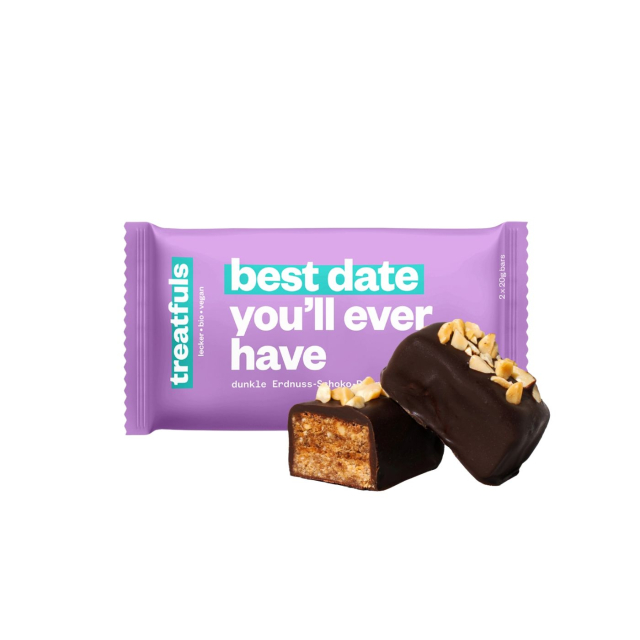 Mörk Chokladbar med Jordnötter EKO 2x20g