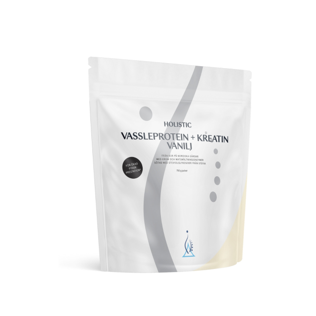 Vassleprotein + Kreatin Vanilj 750g
