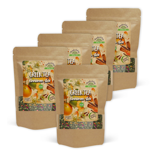 Grönt te Cinnamon Star 50g x 5 paket