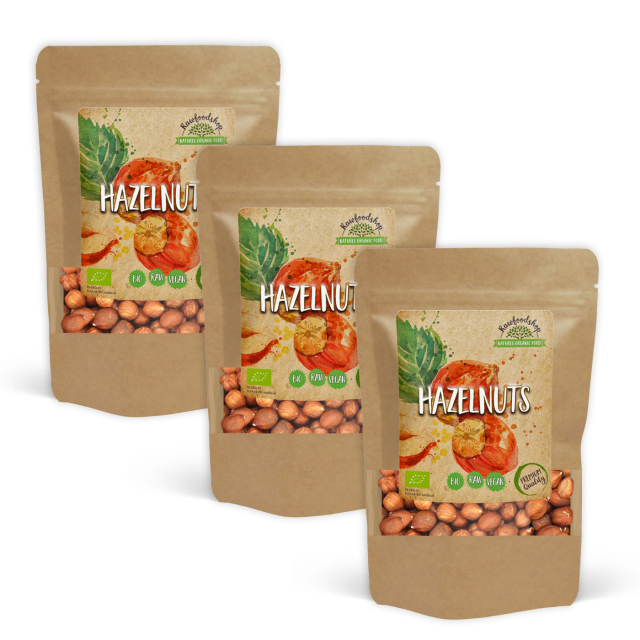 Hasselnötter Premium RAW EKO 1kg x 3 paket