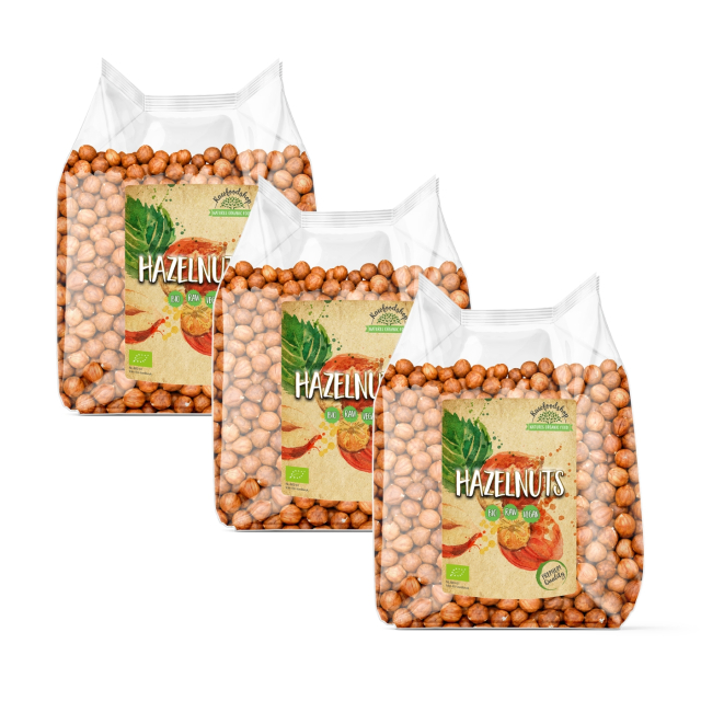 Hasselnötter Premium RAW EKO 1kg x 3 paket