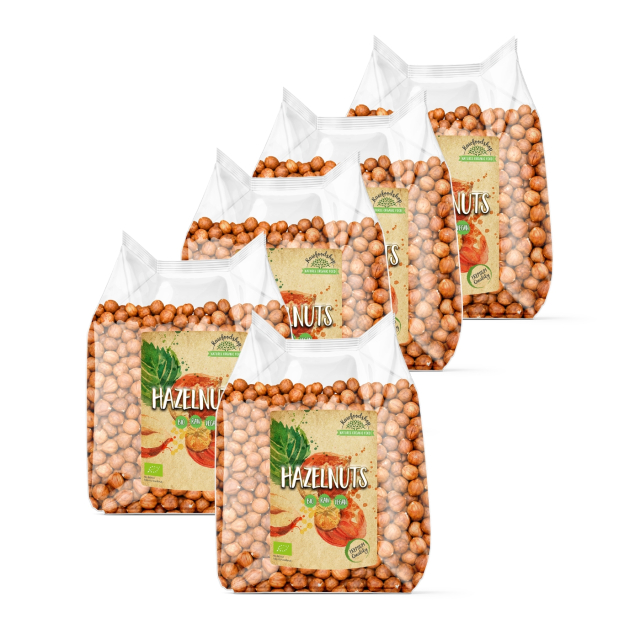 Hasselnötter Premium RAW EKO 1kg x 5 paket