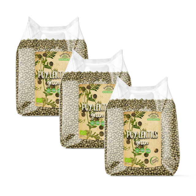 Puylinser Gröna EKO 1kg x 3 paket
