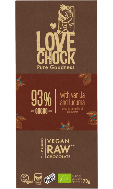 Choklad Vanilj & Lucuma 93% Eko 70g