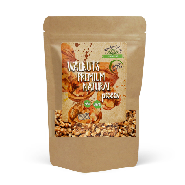 Valnötter i bitar Premium RAW 500g
