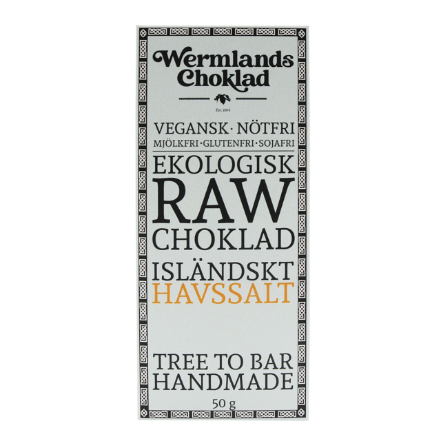 Wermlandschoklad Isländskt Havssalt EKO 50g