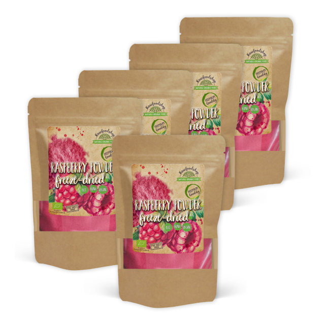 Hallonpulver Frystorkat EKO 100g x 5 paket