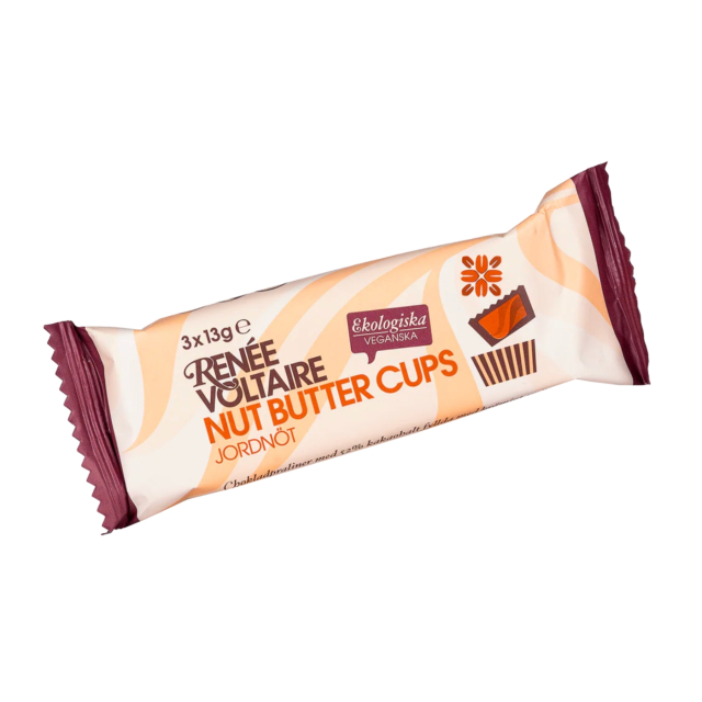 Nut Butter Cups Jordnöt EKO 3x13g