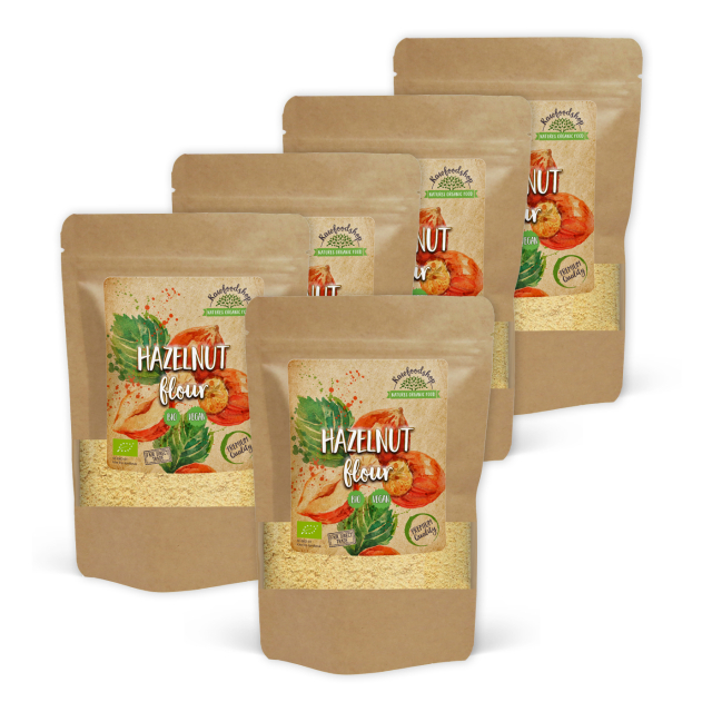 Hasselnötsmjöl Rostat EKO 1kg x 5 paket
