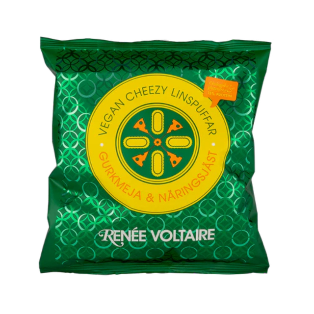 Cheezy Linspuffar Gurkmeja & Näringsjäst EKO 90g