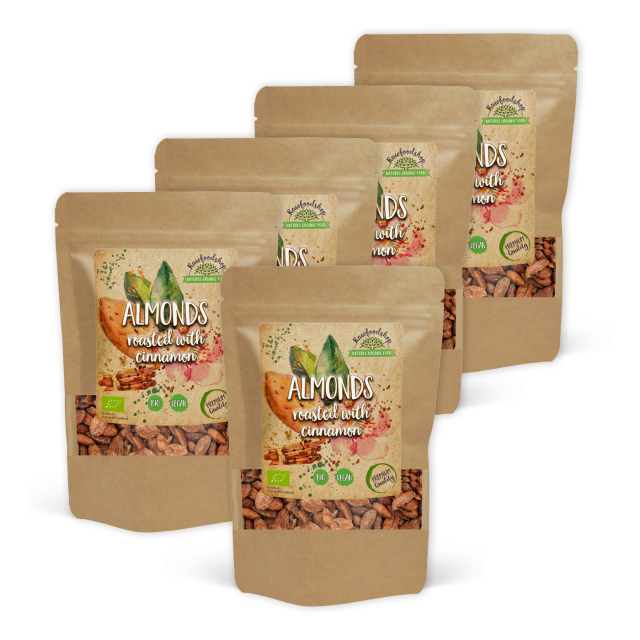 Mandel Rostade med Kanel EKO 500g x 5 paket