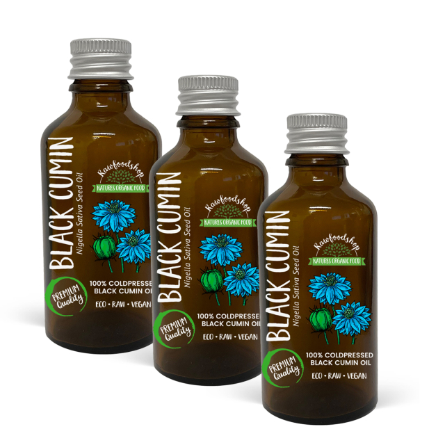 Svartkumminolja kallpressad EKO 50ml x 3 flaskor