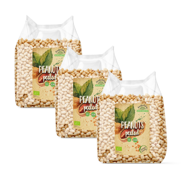 Jordnötter Premium Skalade RAW EKO 500g x 3 paket