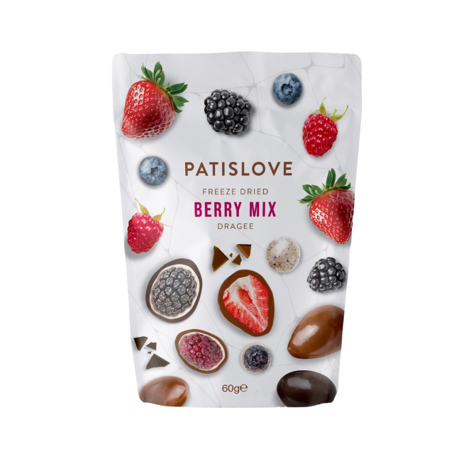 Frystorkad Bärmix i Mjölkchoklad 80g