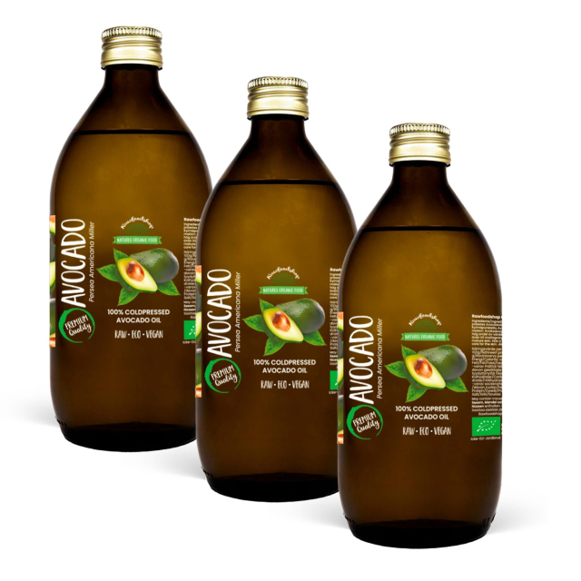 Avokadoolja EKO 150 ml x 3 flaskor