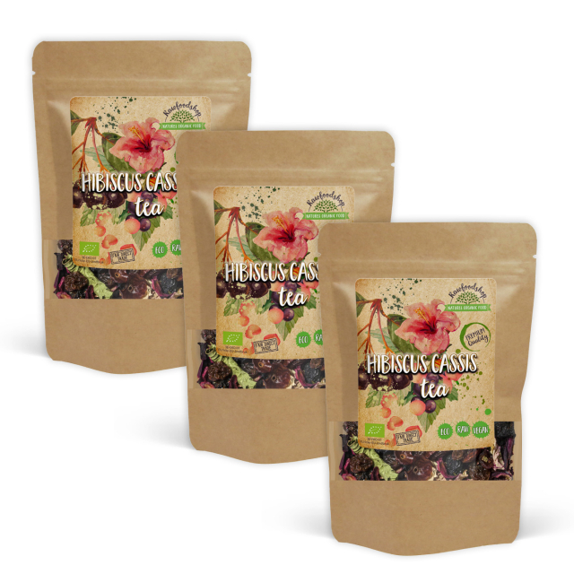 Hibiskus Vinbär Te EKO 50g x 3 paket