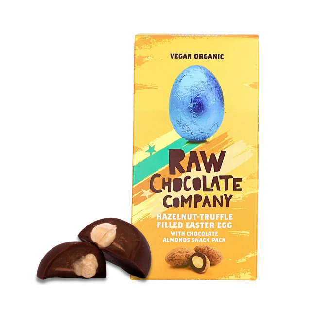 Truffle Easter Egg with Almonds Snack Pack RAW EKO 75g