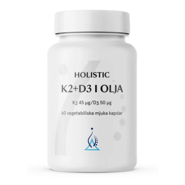 Holistic K2+D3 i Kokosolja 60kaps