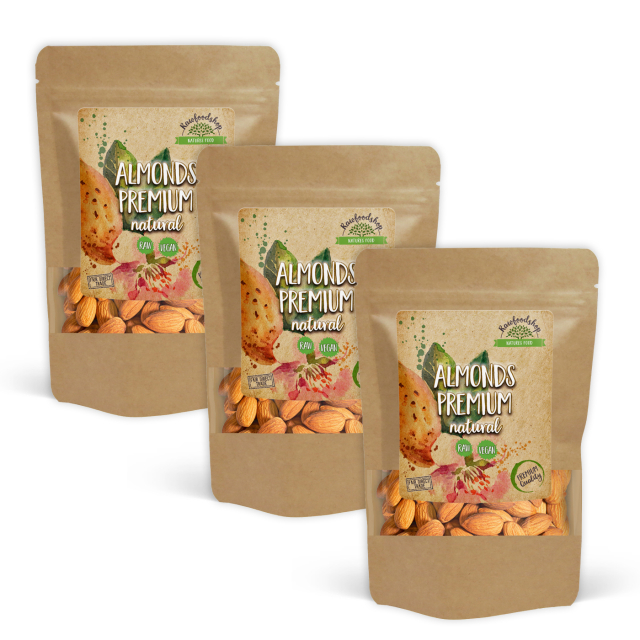 Mandel Premium RAW 500g x 3 paket