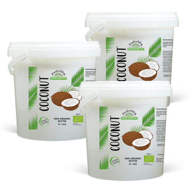 Kokosnötsmör EKO 1000ml x 3 burkar