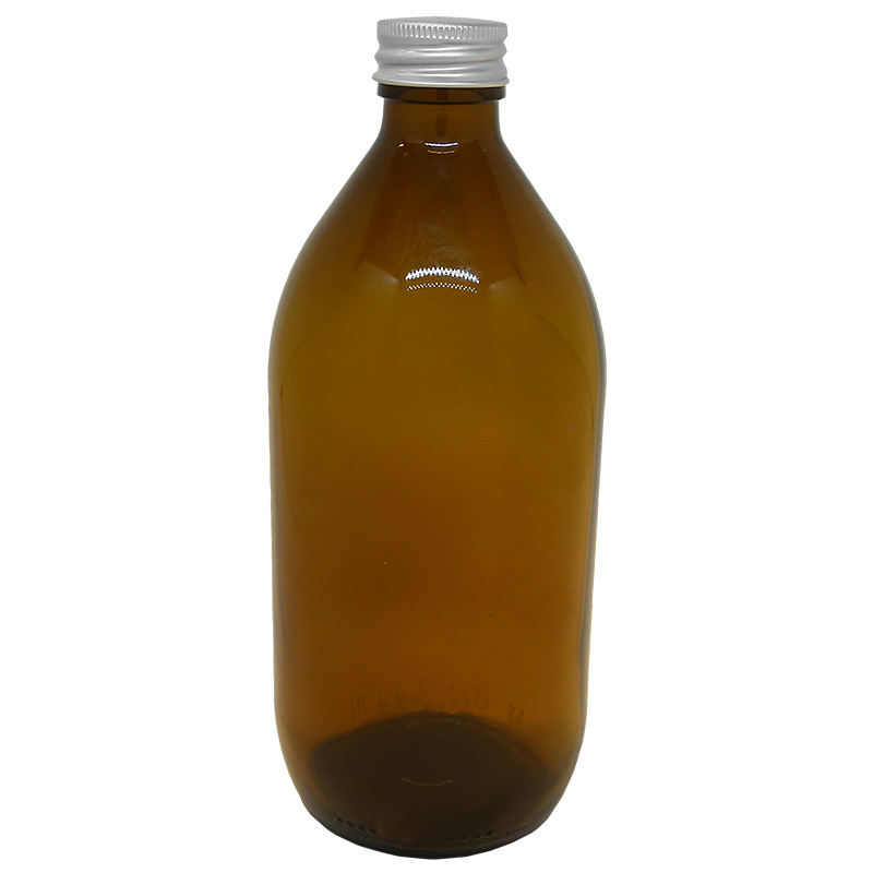 Glasflaska Brun 500ml