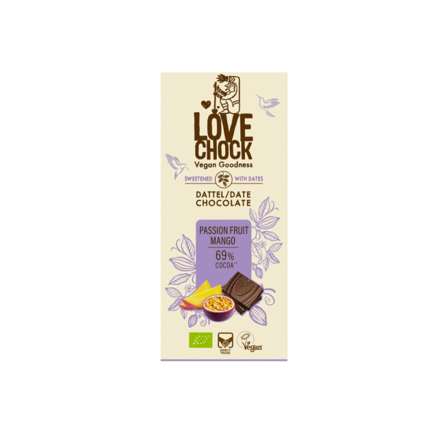 Choklad med Passionsfrukt Mango & Dadlar EKO 70g