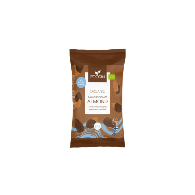 Mandlar i Råchoklad Sockerfri EKO 50g