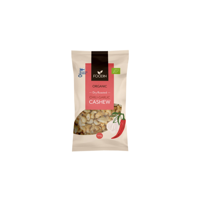 Cashewnötter Chili Vitlök EKO 120g