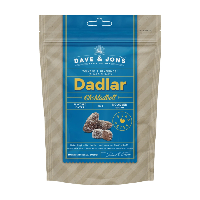 Dadlar Chokladboll 125g