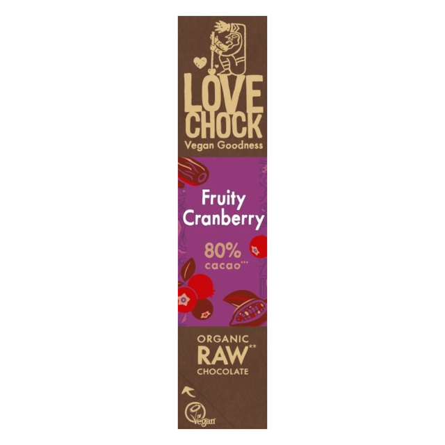 Choklad Fruity Cranberry 80% EKO 40g