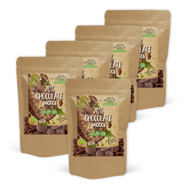 Chokladknappar från Peru 70% EKO 500g x 5 paket