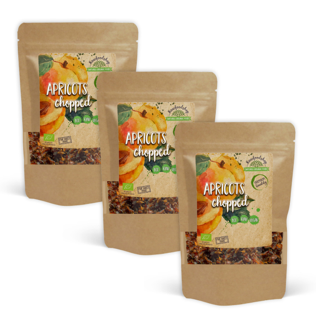 Aprikoser i bitar EKO 1kg x 3 paket