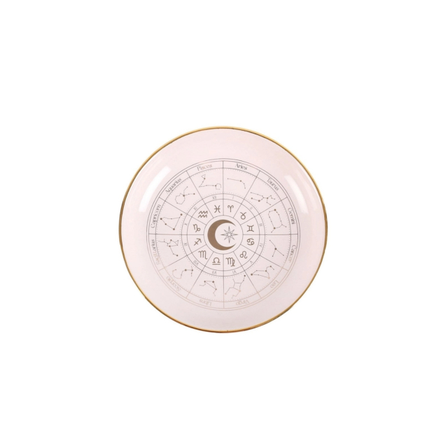 Prydnadsfat Astrology Wheel Off White