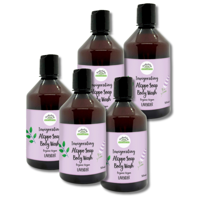 Aleppo Flytande tvål Lavendel EKO 500ml x 5 st