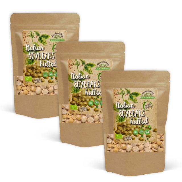 Sojabönor Skalade EKO 500g x 3 paket