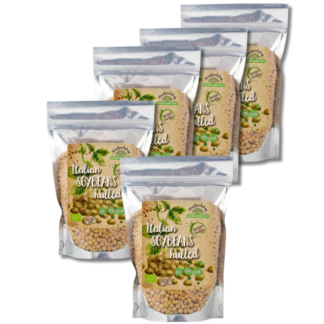 Sojabönor skalade EKO 1kg x 5 paket