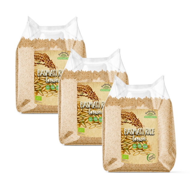 Basmatiris Brunt EKO 1kg x 3 paket