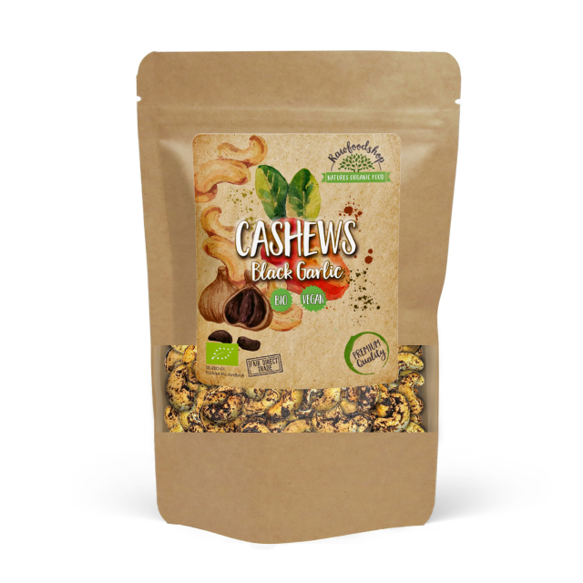 Cashewnötter Svart Vitlök EKO 200g