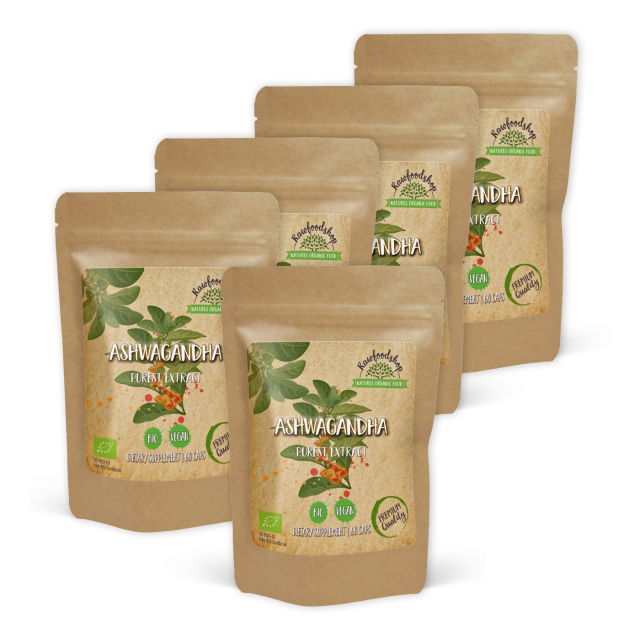Ashwagandha Extract EKO 500mg 60 Kapslar x 5 paket