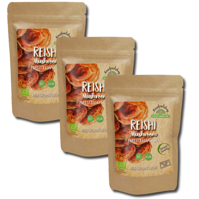 Reishi Extract 400mg EKO 60 kapslarx 3 paket