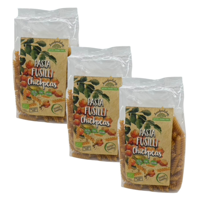 Pasta Kikärtor Fusilli EKO 250g x 3 paket
